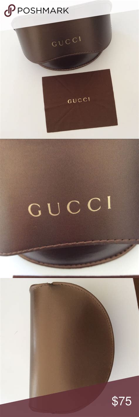 gucci guccissima large brown sunglasses case|gucci swarovski sunglasses.